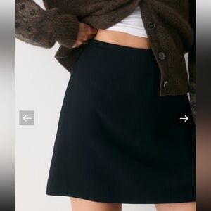 Wilfred Black Mini Skirt
